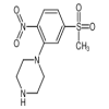N-(5-Methylsulphonyl-2-nitrophenyl)piperazine of picture