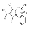 1-(2-Hydroxy-2-methylpropyl)-5-methyl-3-oxo-2-phenyl-2,3-dihydropyrazole-4-carboxylic Acid of picture