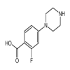 2-Fluoro-4-piperazinobenzoic Acid of picture