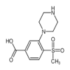 4-(Methylsulfonyl)-3-piperazinobenzoic Acid of picture