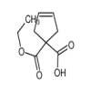 1-(Ethoxycarbonyl)-3-cyclopentene-1-carboxylic acid of picture