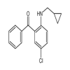 2-Cyclopropylmethylamino-5-chlorobenzophenone of picture