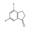 4,6-difluoro-2,3-dihydroinden-1-one 98% of picture