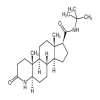 3-OXO-4-AZA-5-ALPHA-ANDROSTANE-17-BETA-N-T-BUTYLCARBOXAMIDE of picture