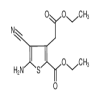5-Amino-4-cyano-3-ethoxycarbonylmethyl-thiophene-2-carboxylic acid ethyl ester of picture