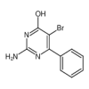 2-AMINO-5-BROMO-4-HYDROXY-6-PHENYLPYRIMIDINE of picture