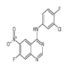 N-(3-chloro-4-fluorophenyl)-7-fluoro-6-nitroquinazolin-4-amine 97% of picture
