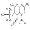 3-azido-4-O-(tert-butyldimethylsilyl)-3,6-dideoxy-α-D-glucopyranose 1,2-diacetate of picture