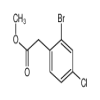 2'-Bromo-4-chlorophenylacetic acid methyl ester of picture