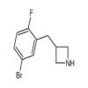 3-[(5-Bromo-2-fluorophenyl)methyl]azetidine(100mg/vial) of picture
