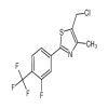 2-[3-Fluoro-4-(trifluoromethyl)phenyl]-4-methyl-5-chloromethyl Thiazole(25mg/vial) of picture