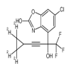 6-Chloro-4-[(2,2,3,3-d4-cyclopropylethynyl)trifluoromethylhydroxymethyl]-3H-benzoxazol-2-one(1mg/vial) of picture