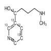 4-(Methylamino)-1-(3-pyridyl)-1-butanol-1,2’,3’,4’,5’,6’-13C6(0.25mg/vial) of picture