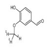 4-Hydroxy-3-methoxybenzaldehyde-d3(25mg/vial) of picture