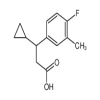 β-Cyclopropyl-4-fluoro-3-methylbenzenepropanoic acid(50mg/vial) of picture