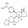 (5α,11β)-11-[4-(Dimethylamino)phenyl]-5-hydroxy-estr-9-ene-3,17-dione Cyclic 3-(1,2-Ethanediyl Acetal)(10mg/vial) of picture