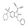 2-[(1-Benzyl-2-oxo-5-(thiomorpholinosulfonyl)indolin-3-ylidene]malononitrile(10mg/vial) of picture