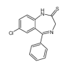 7-Chloro-1,3-dihydro-5-phenyl-2H-1,4-benzodiazepine-2-thione(5mg/vial) of picture
