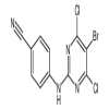 4-[(5-Bromo-4,6-dichloro-2-pyrimidinyl)amino]benzonitrile(5mg/vial) of picture