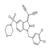 2-[1-(3,4-Dichlorobenzyl)-2-oxo-5-(thiomorpholinosulfonyl)indolin-3-ylidene]malononitrile(5mg/vial) of picture