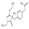 4-(2,2-Dicarboethoxy-propyl)phenylacetic Acid(250mg/vial) of picture