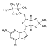 4-Chloro-7-[5-O-[(1,1-dimethylethyl)dimethylsilyl]-2,3-O-(1-methylethylidene)
-β-D-ribofuranosyl]-7H-pyrrolo[2,3-d]pyrimidin-2-amine(10mg/vial) of picture