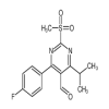 4-(4-Fluorophenyl)-5-formyl-6-isopropyl-2-methylsulfonylpyrimidine(5mg/vial) of picture