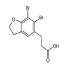 3-(6,7-Dibromo-2,3-dihydrobenzofuran-5-yl)propanoic Acid(50mg/vial) of picture
