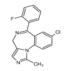 2-Aminomethyl-7-chloro-2,3-dihydro-5-(2-fluorophenyl)-1H-1,4-benzodiazepineSee A615360(10mg/vial) of picture