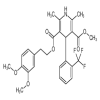 5-(3’,4’-Dimethoxyphenylethyl)ethyl 3-Methyl-1,4-Dihydro-2,6-dimethyl-4-(2’-trifluoromethyl)phenyl-pyridine-3,5’-dicarboxylate(5mg/vial) of picture